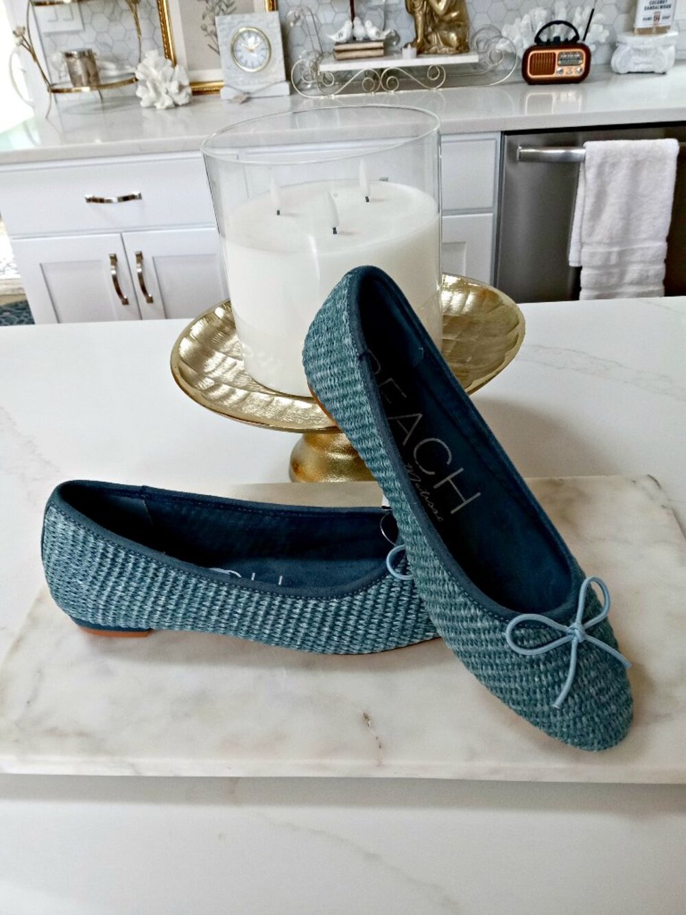 NEW! BEACH By MATISSE DONNA RAFIA BALLET FLATS